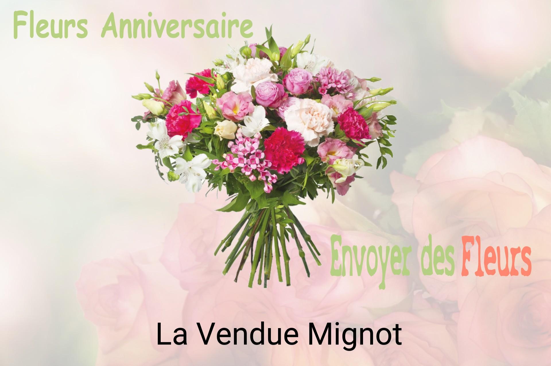 Bouquet de fleurs d’anniversaire livré à La Vendue-Mignot
